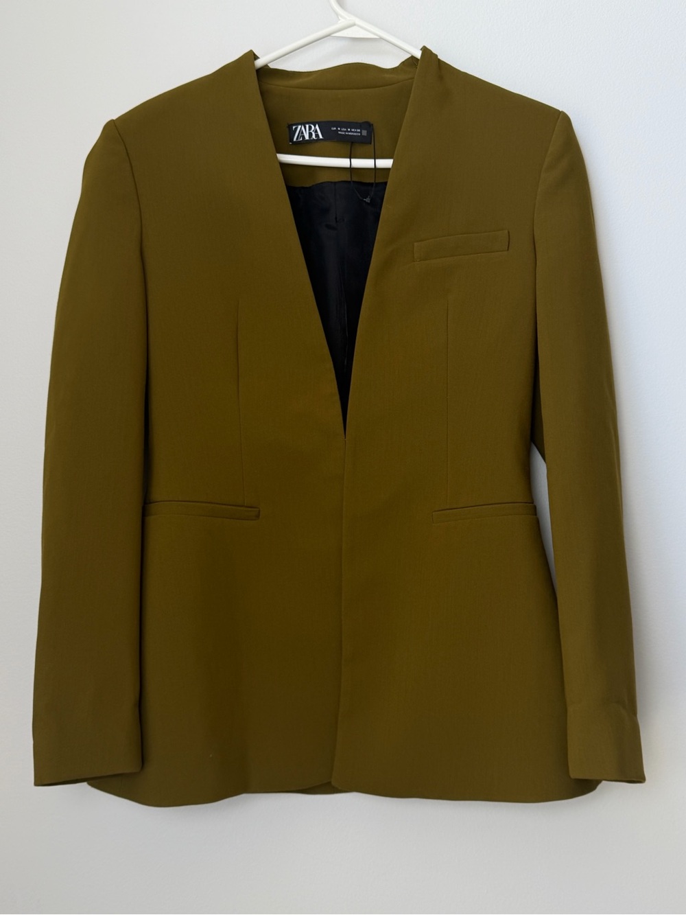 Zara Olive Green Blazer Size Medium